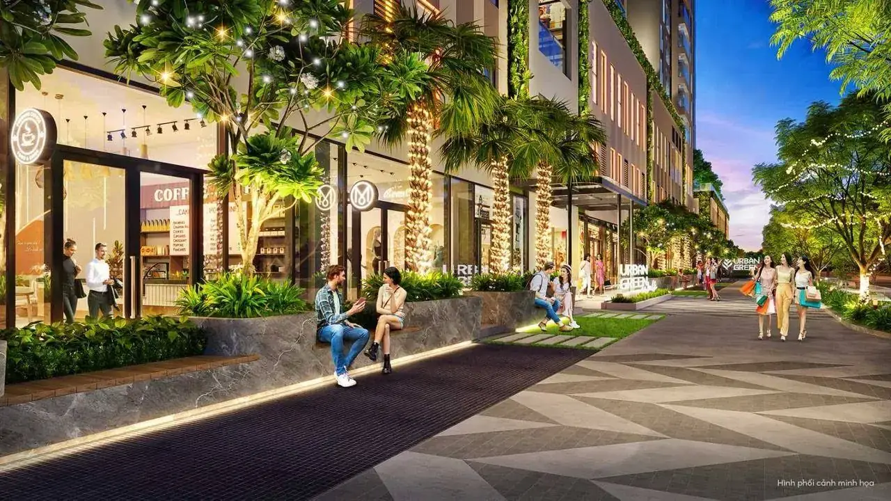 Phối cảnh phố shophouse Urban Green